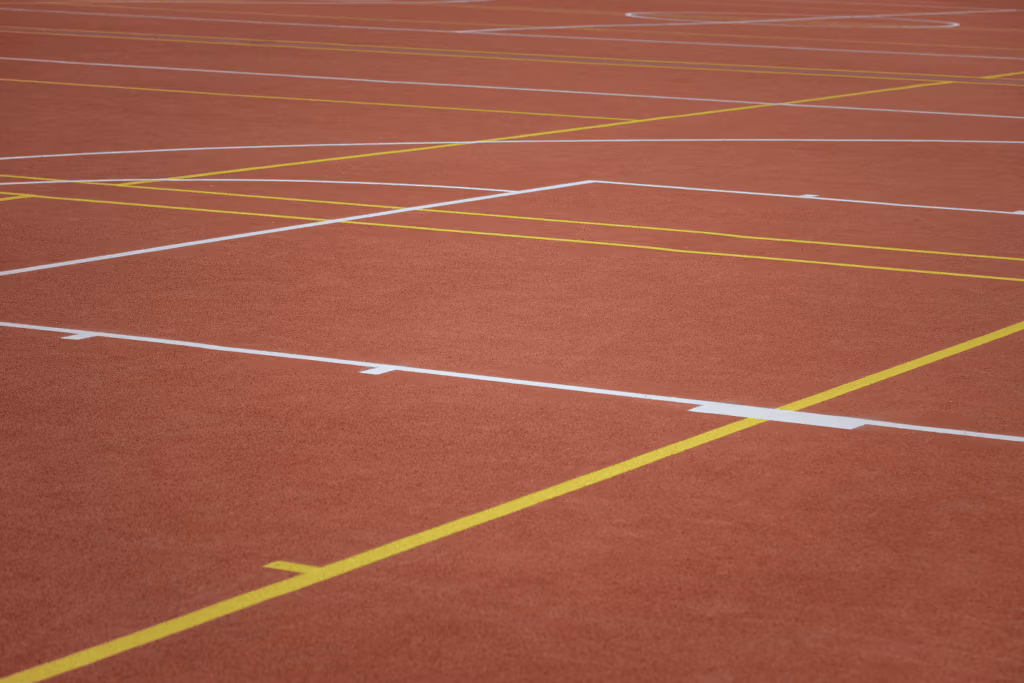 Représentation de la diversité des aires de jeux sur un terrain multisport.
