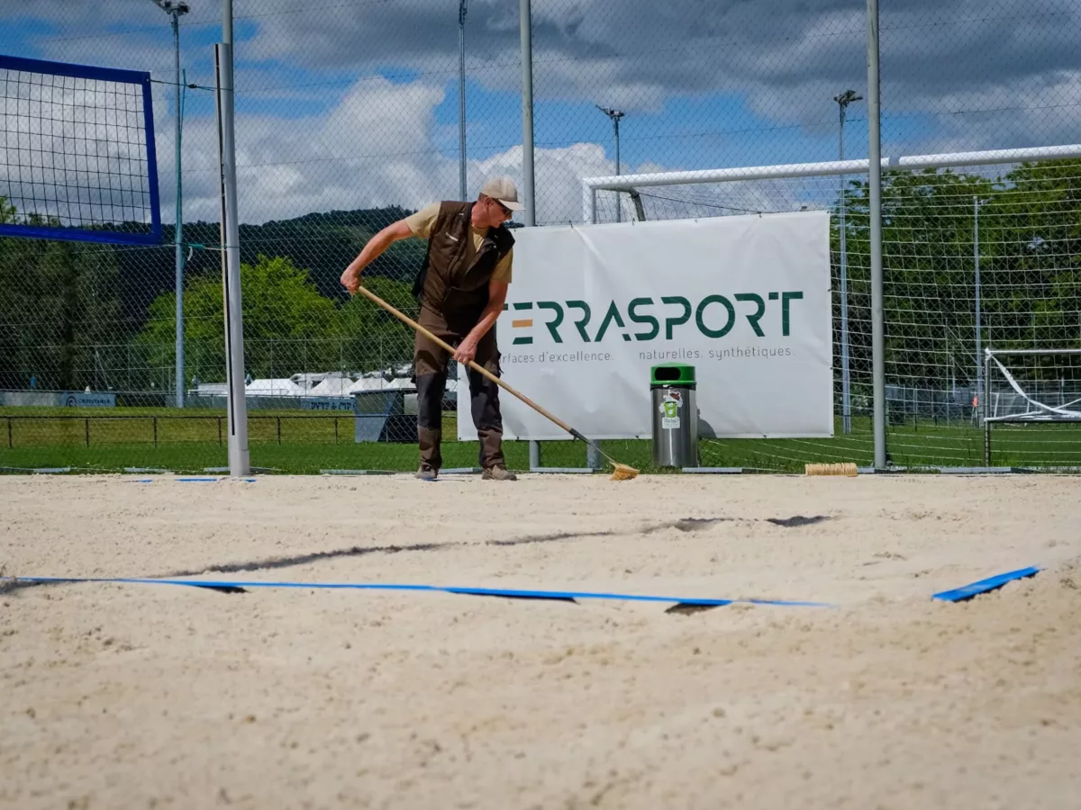 Entretien – Surface en sable, Beach-volley, Sable, Entretien - Surface en sable, Surface