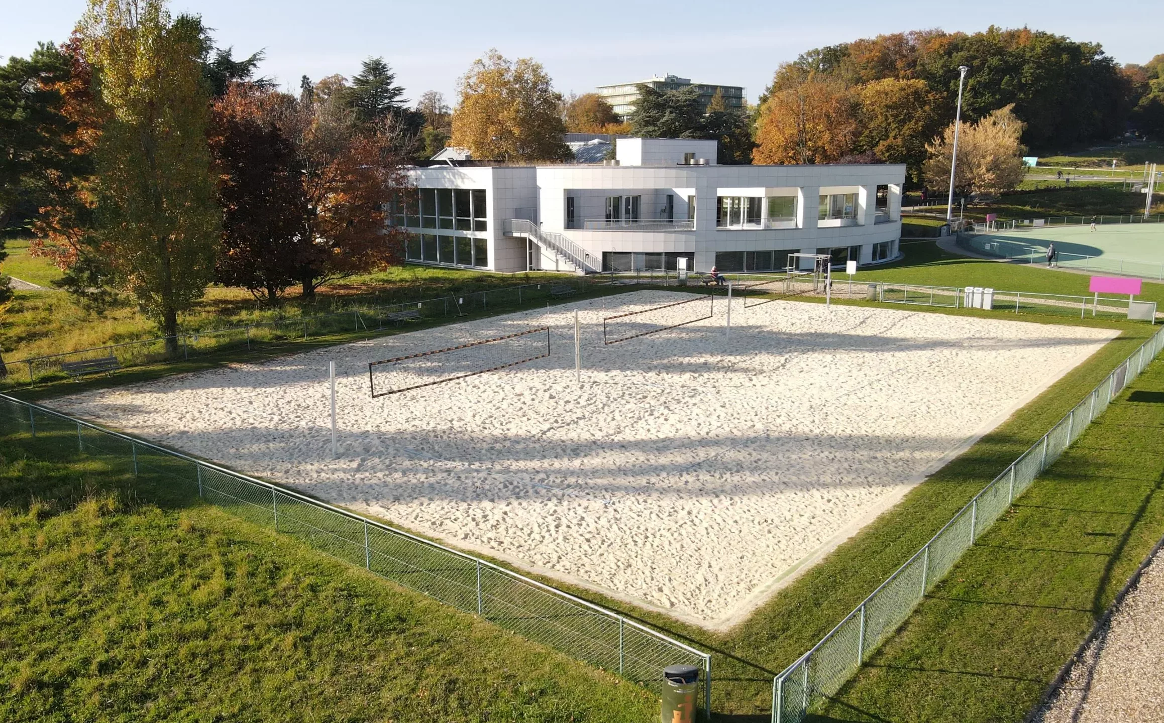 Sable, Aire de jeux, Beach-volley, Entretien - Surface en sable, Naturel